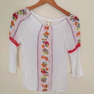 Fig & Flower Floral Blouse Size P/S